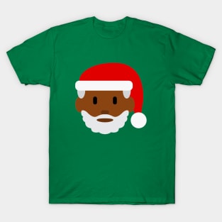 black santa claus emoji T-Shirt